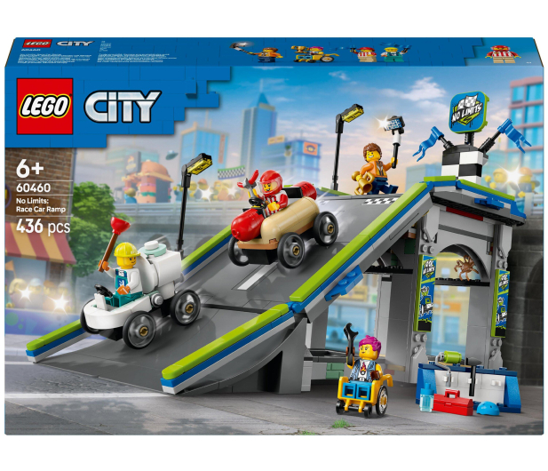 LEGO City 60460 Bez granic: tor z rampami dla wyścigówek - 1298089 - zdjęcie 6
